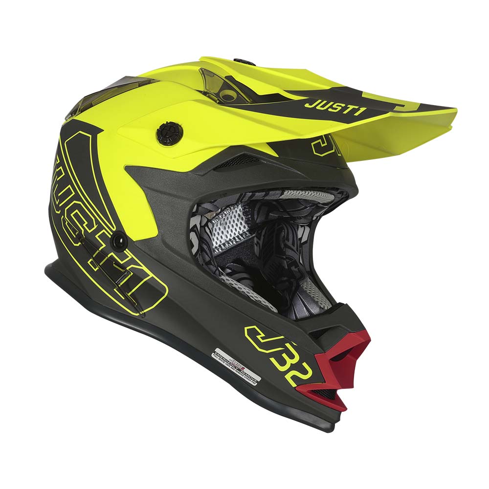 J32 Youth Vertigo Grey / Red / Fluo Yellow