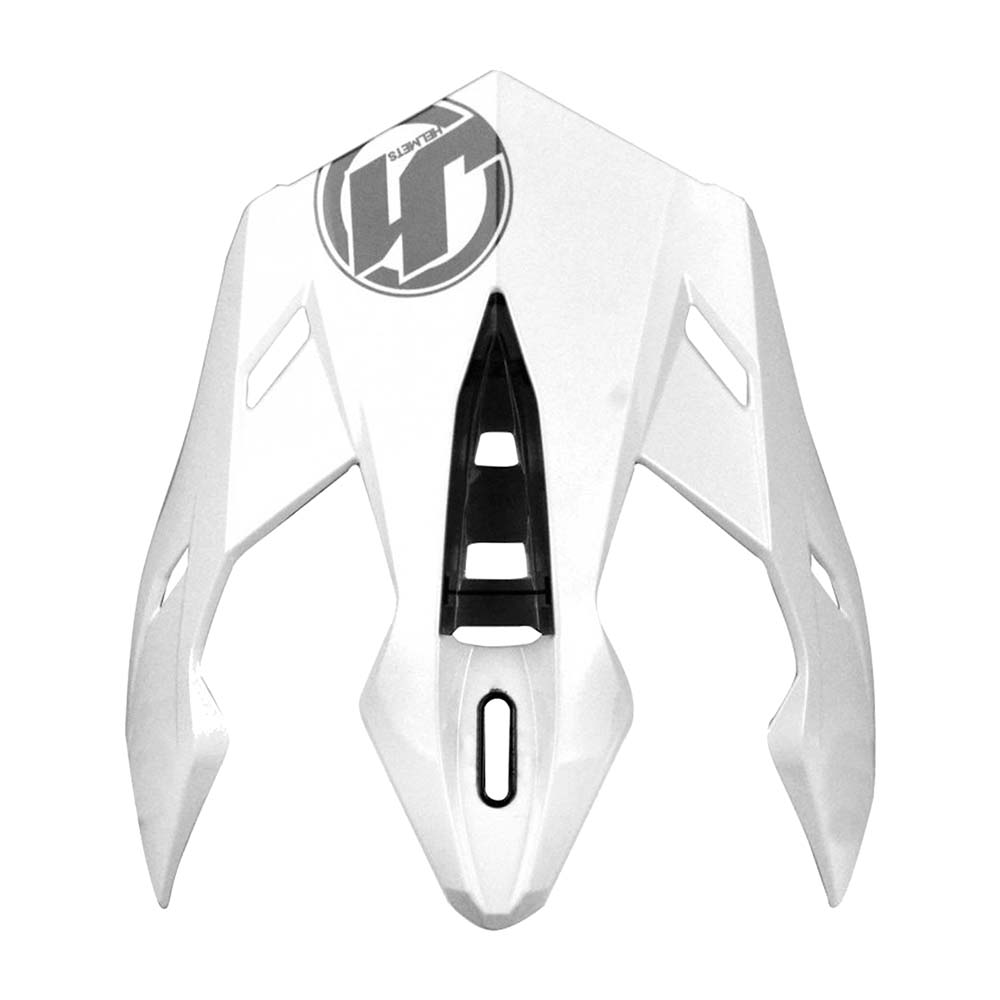 J34 Visor Peak Solid Gloss White