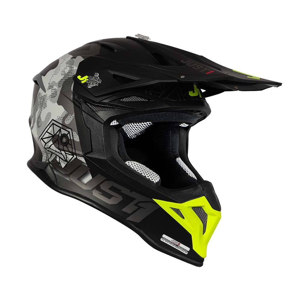J39 Kinetic Camo Fluo Yellow / Grey / Black