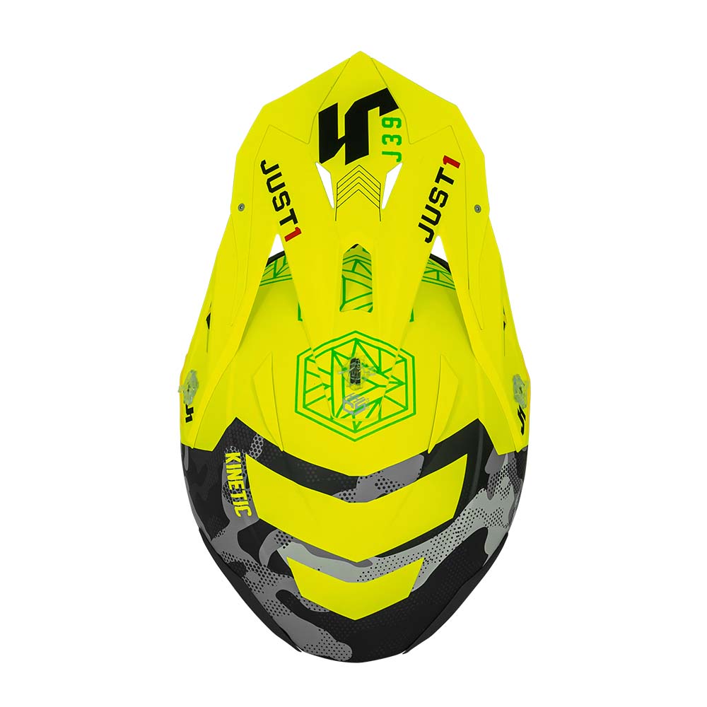 J39 Kinetic Camo Fluo Yellow / Red / Black