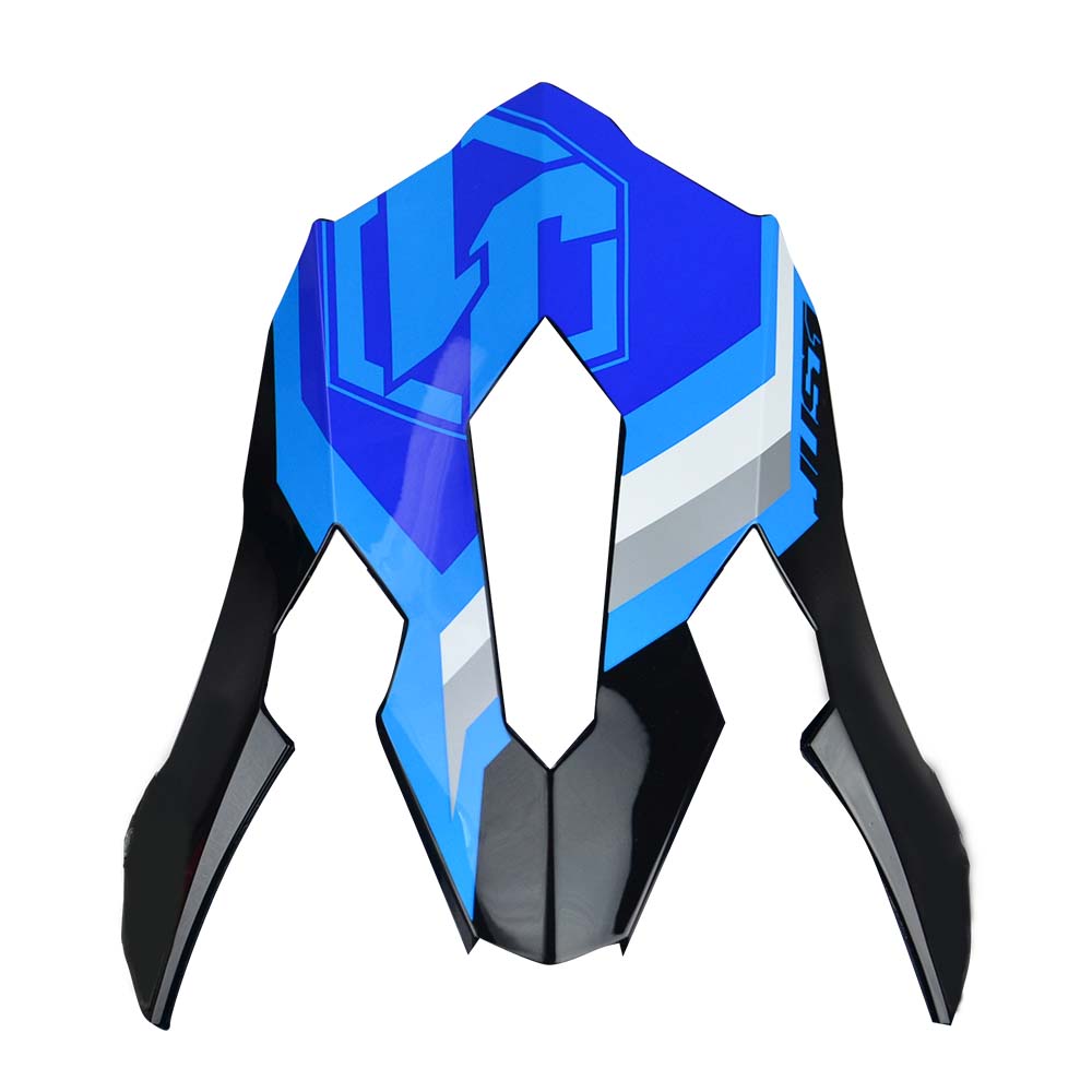 J12 Visor Peak Unit White Blue