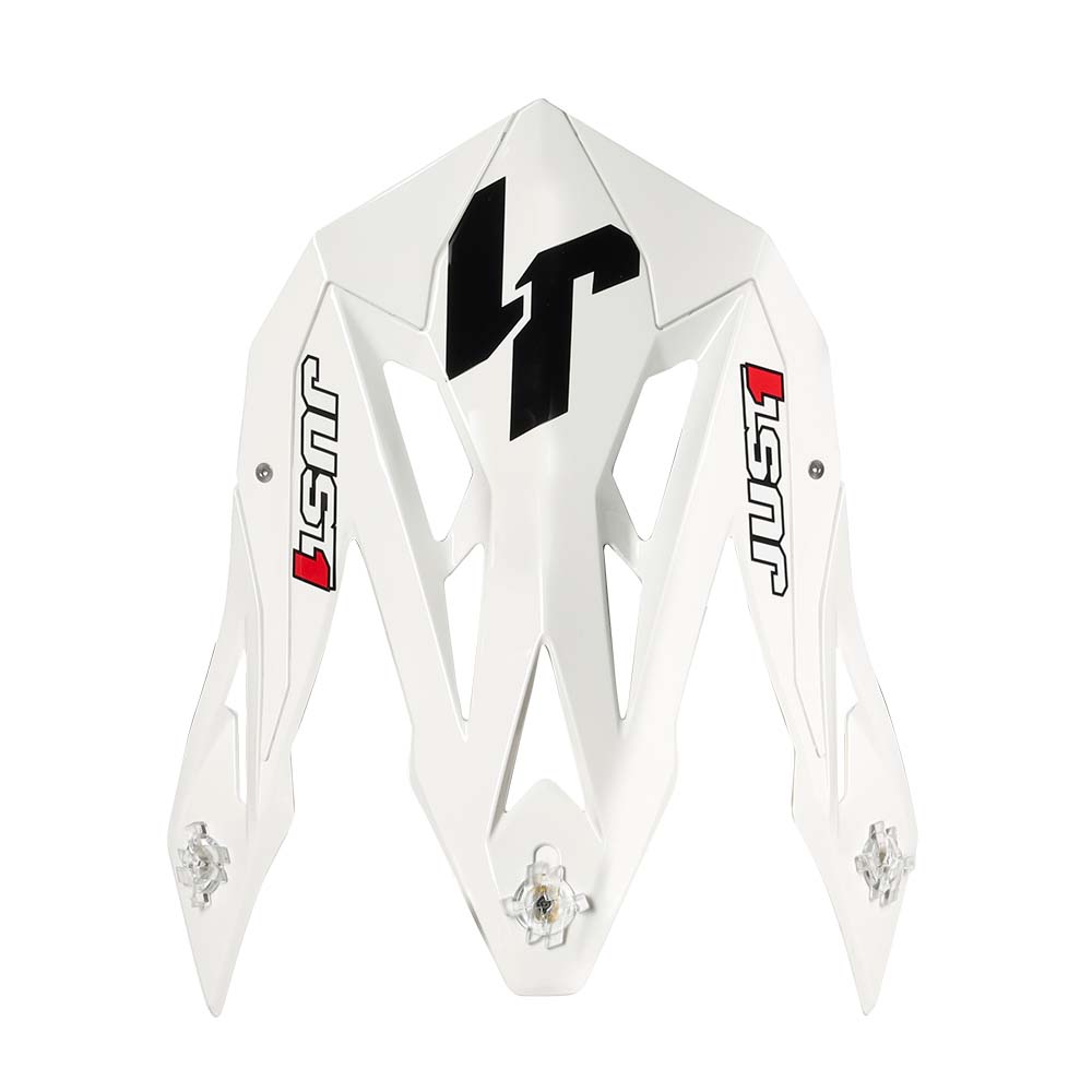 J18 Visor Peak Gloss White