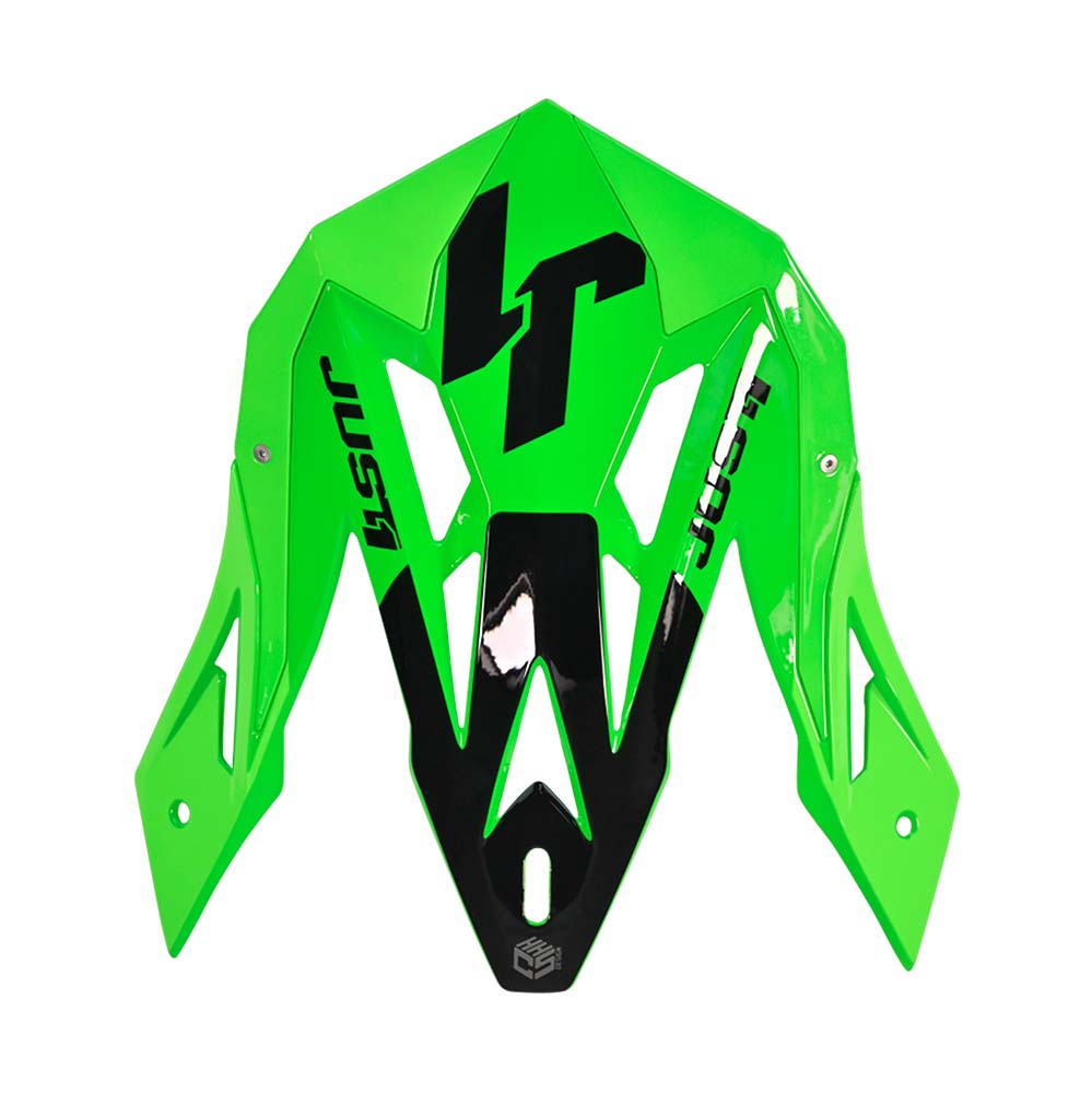 J18 Visor Peak Pulsar Green Titanium Black