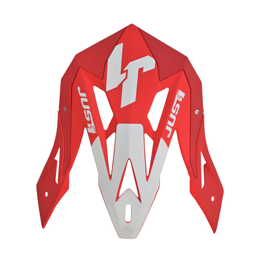J18 Visor Peak Pulsar Red White