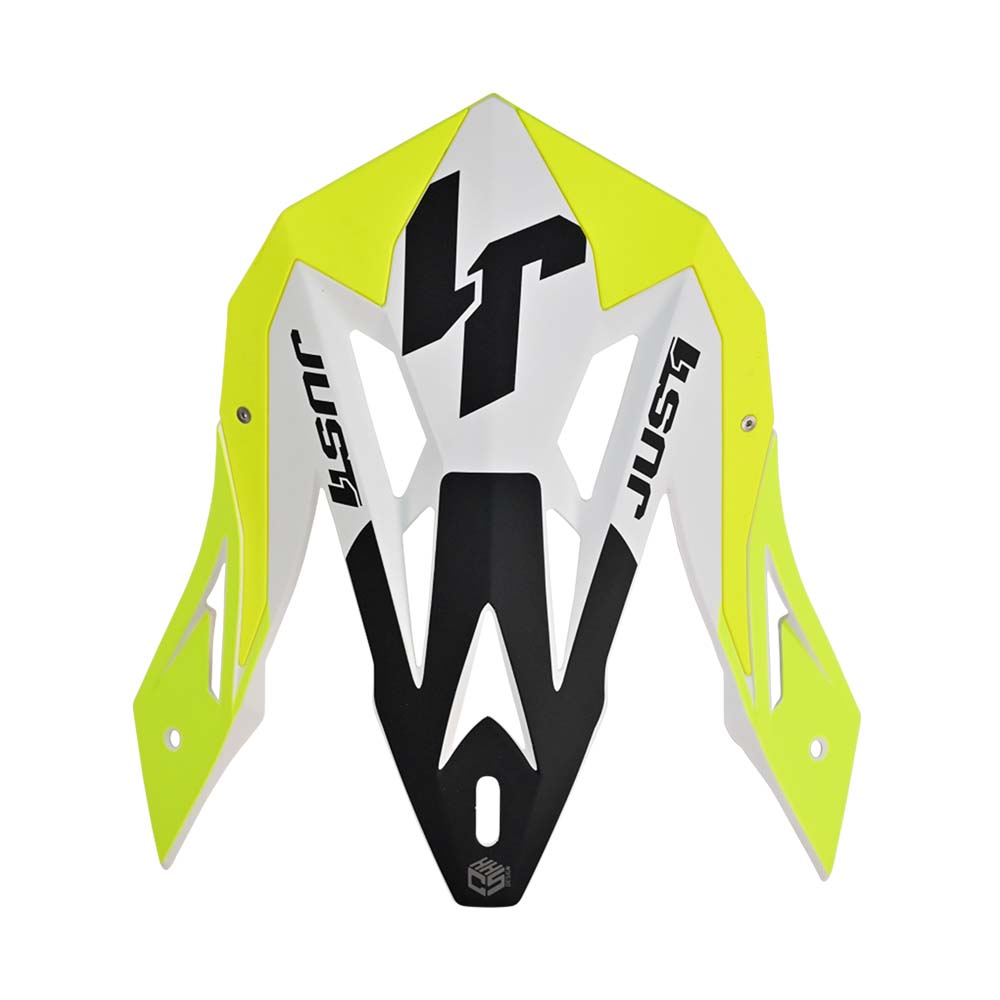 J18 Visor Peak Pulsar White Yellow Black