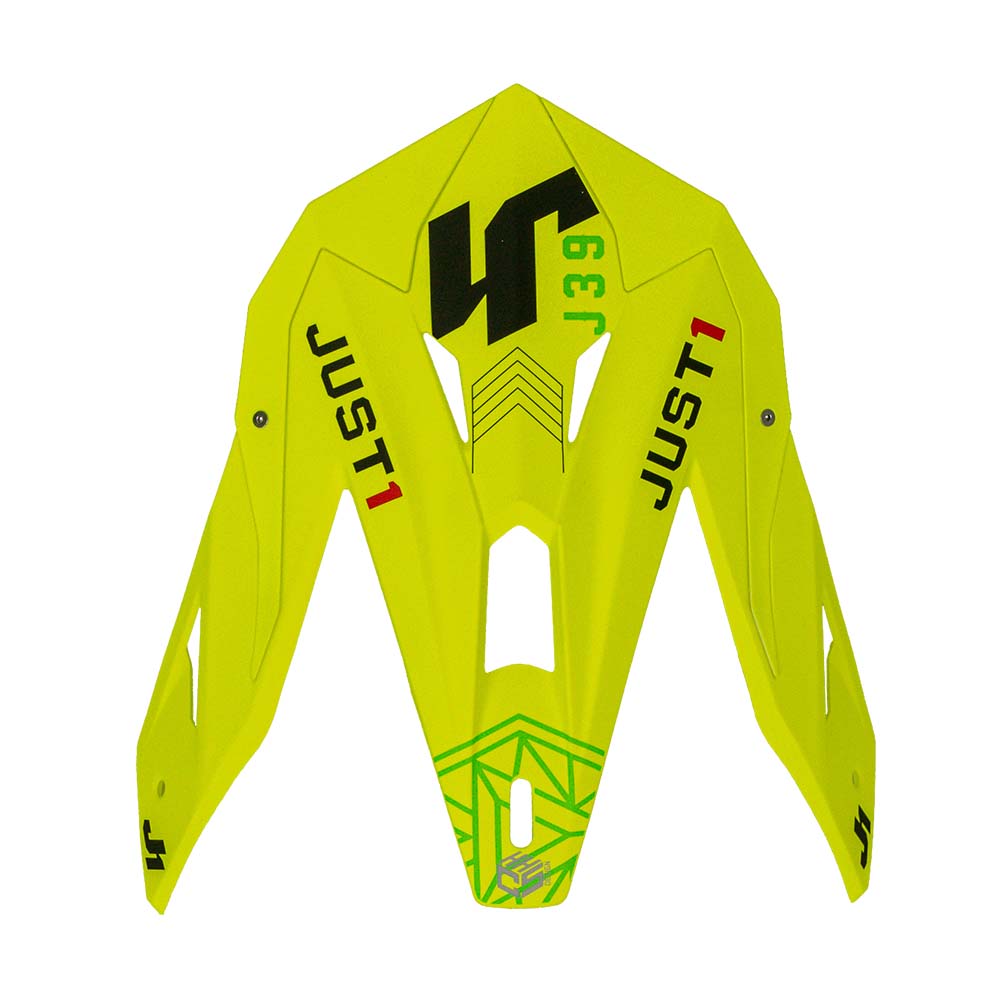 J39 Visor Peak Kinetic Camo Fluo Yellow Red Black