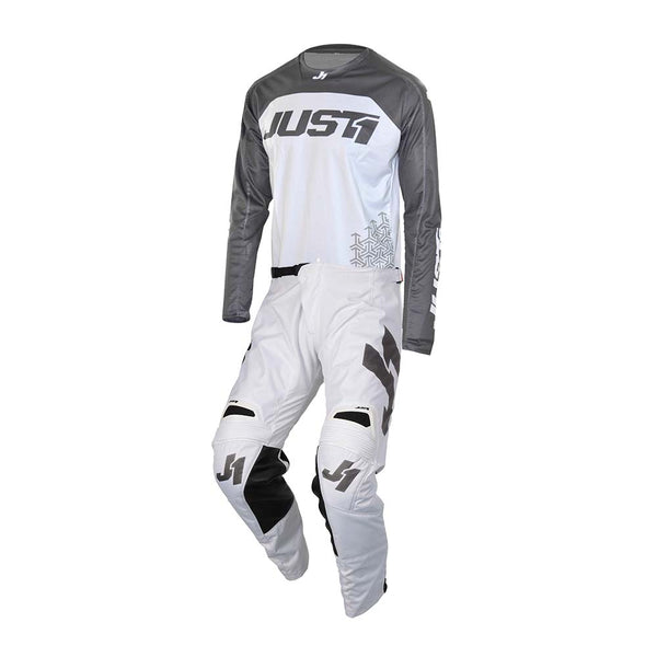 Just 1 Racing J-Force Gear Terra White / Grey - Motocross Gear