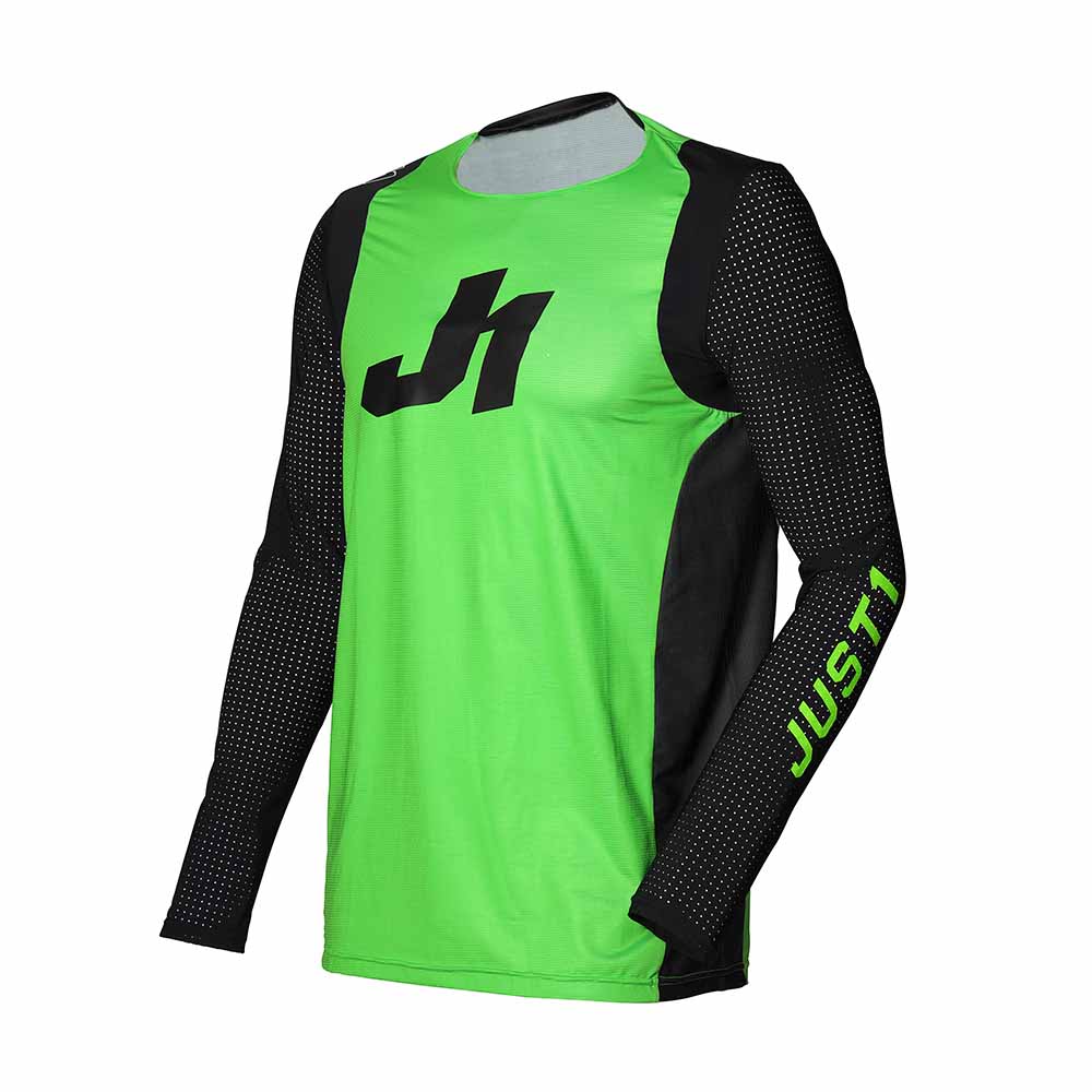 » J-Flex Youth Jersey Aria Black / Fluo Green (100% off)