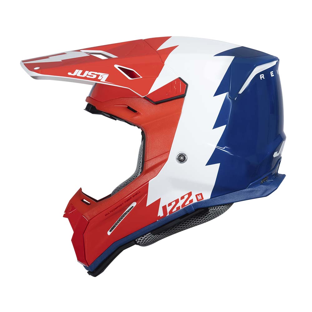 Red white and blue motocross sales helmet